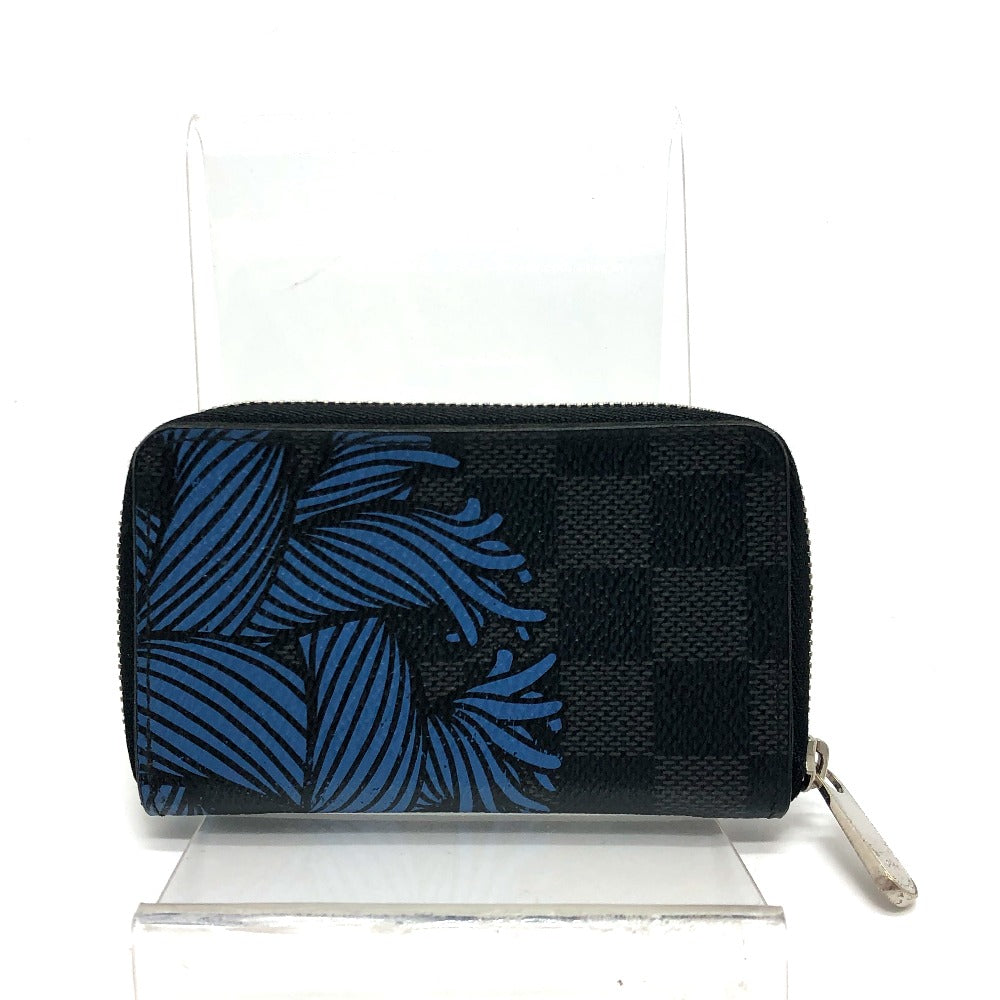 LOUIS VUITTON Coin case N41687 Damier Grafitto Canvas black Damier Grafitte Christopher Nemeth Zippy