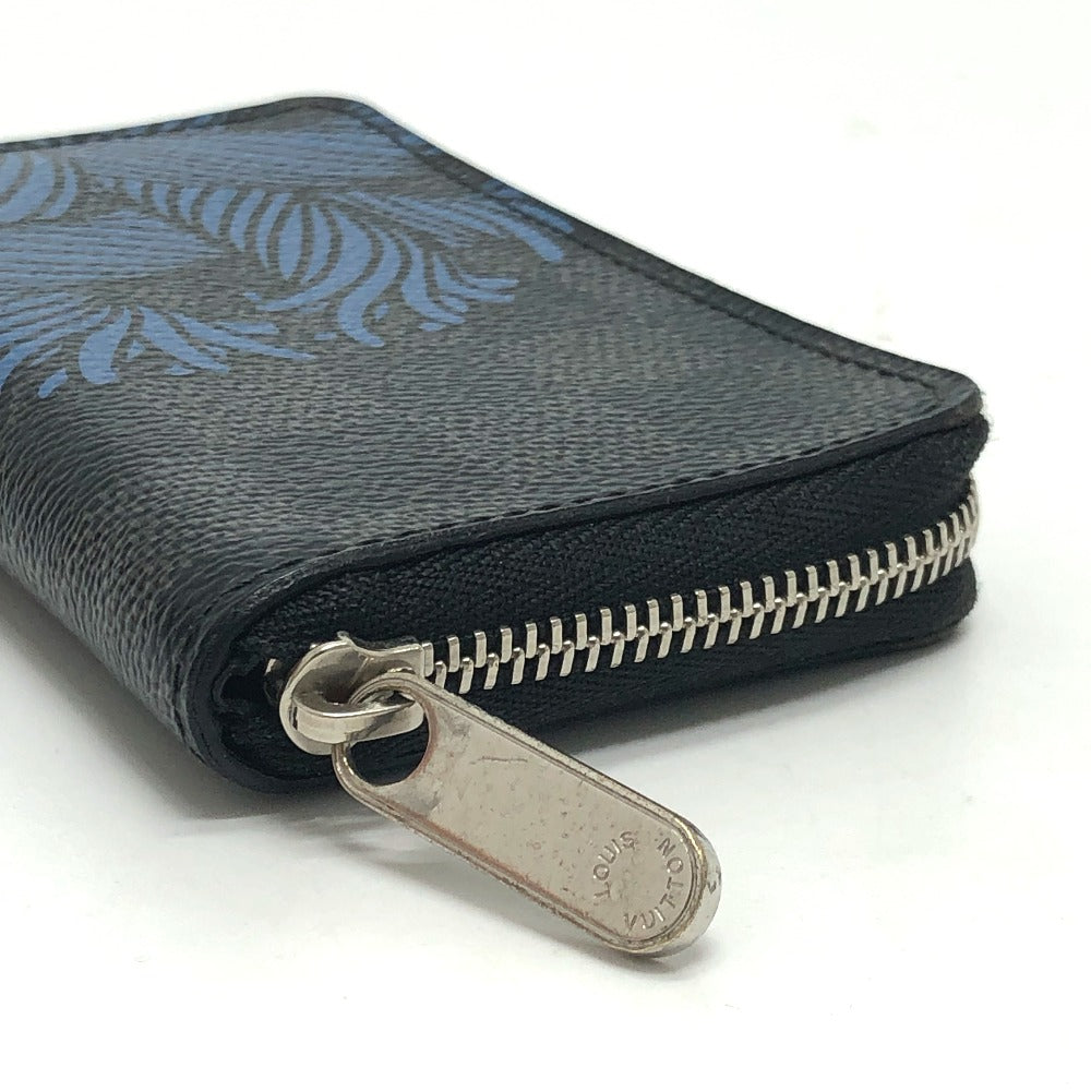LOUIS VUITTON Coin case N41687 Damier Grafitto Canvas black Damier Grafitte Christopher Nemeth Zippy