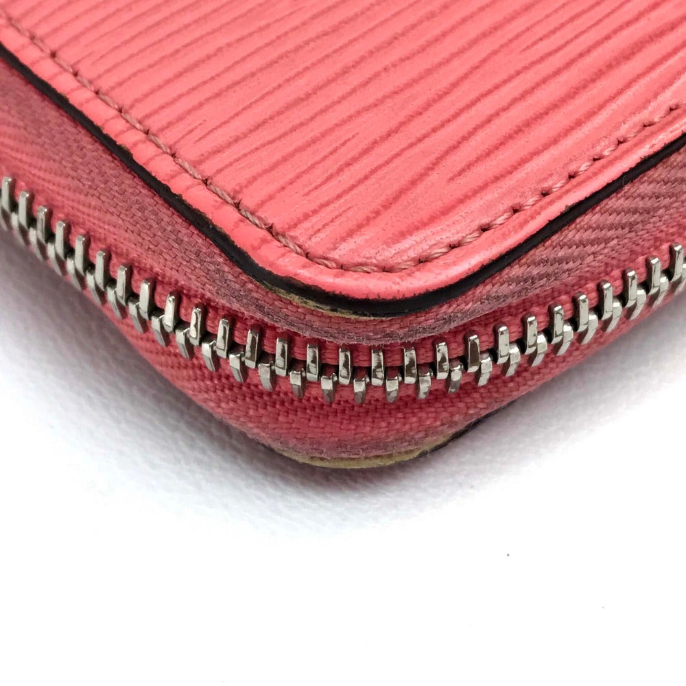 LOUIS VUITTON Long Wallet Purse M60663 Epi Leather Pink type Epi Zippy wallet Women Used Authentic
