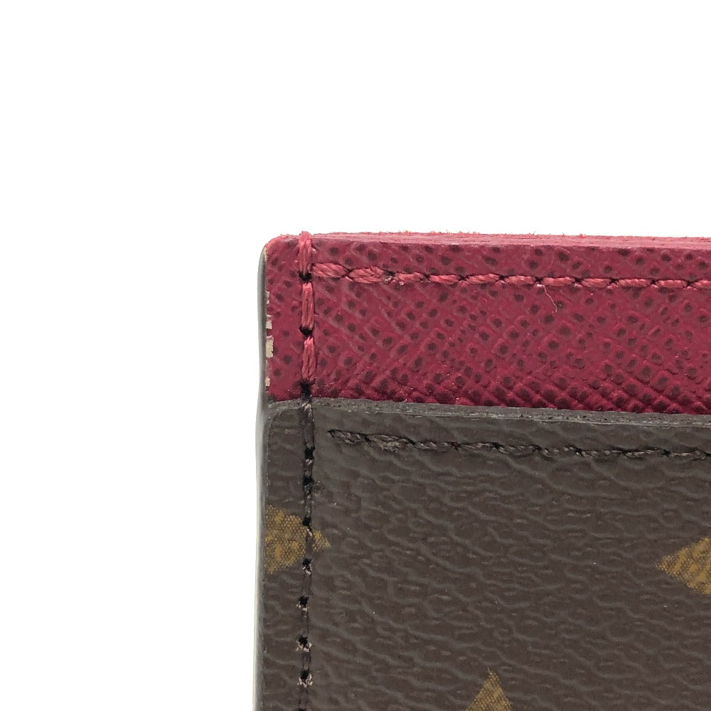 LOUIS VUITTON Card Case M60703 Monogram canvas Brown Monogram Porto cult · Simple