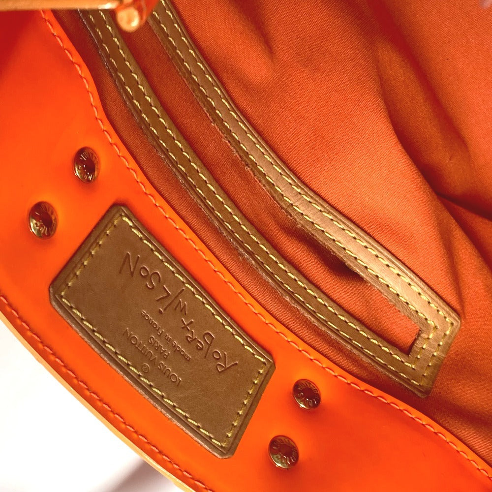 LOUIS VUITTON Tote Bag M91905 Monogram Vernis Orange Monogram Vernis Fluo Lead PM