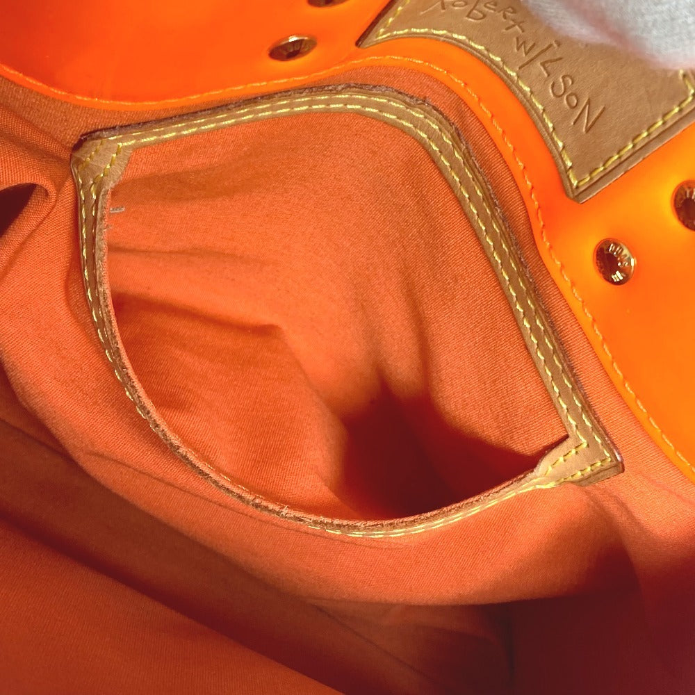 LOUIS VUITTON Tote Bag M91905 Monogram Vernis Orange Monogram Vernis Fluo Lead PM