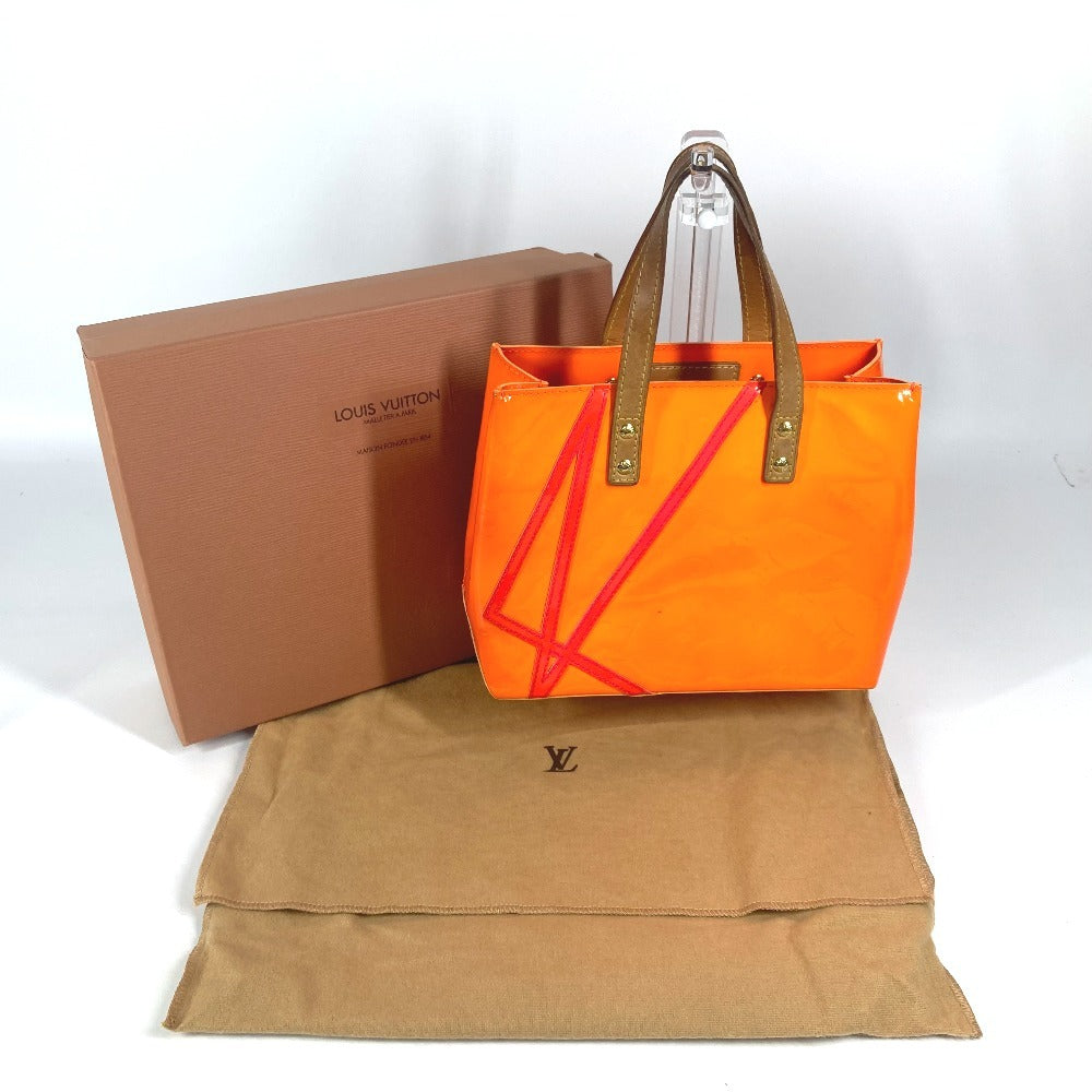 LOUIS VUITTON Tote Bag M91905 Monogram Vernis Orange Monogram Vernis Fluo Lead PM
