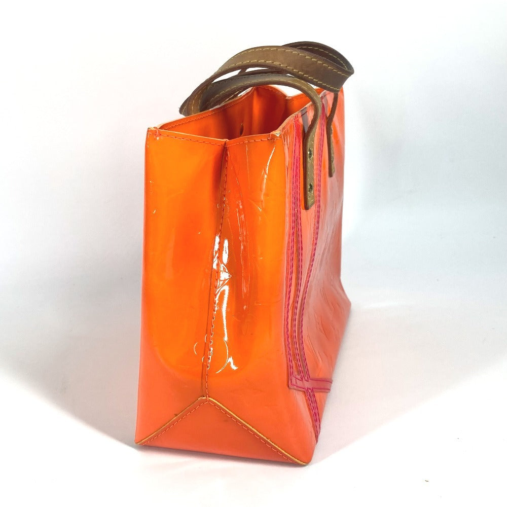 LOUIS VUITTON Tote Bag M91905 Monogram Vernis Orange Monogram Vernis Fluo Lead PM