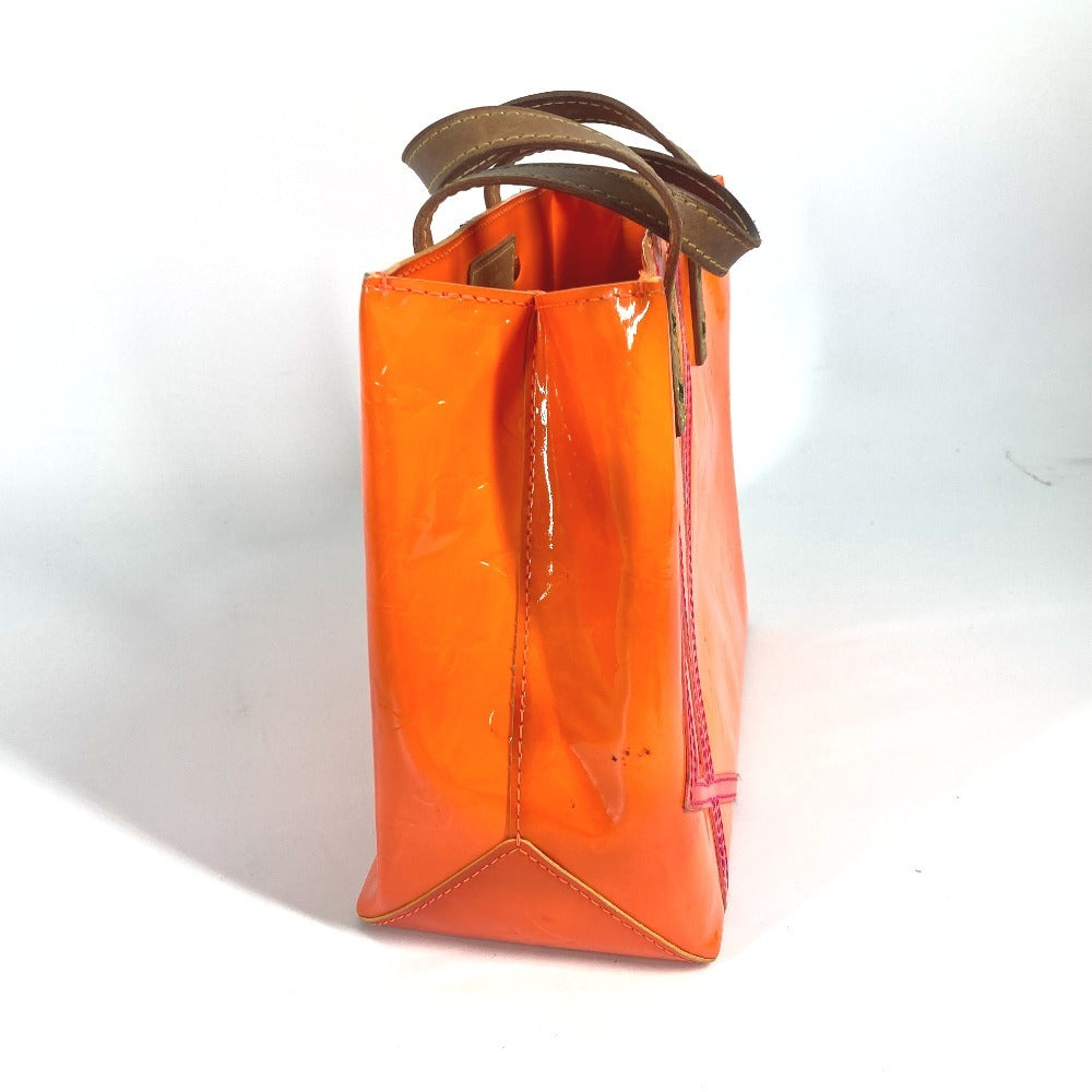 LOUIS VUITTON Tote Bag M91905 Monogram Vernis Orange Monogram Vernis Fluo Lead PM