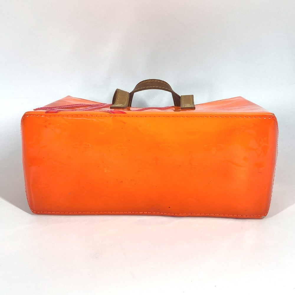 LOUIS VUITTON Tote Bag M91905 Monogram Vernis Orange Monogram Vernis Fluo Lead PM