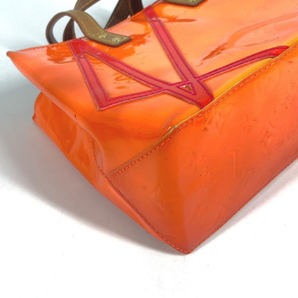 LOUIS VUITTON Tote Bag M91905 Monogram Vernis Orange Monogram Vernis Fluo Lead PM