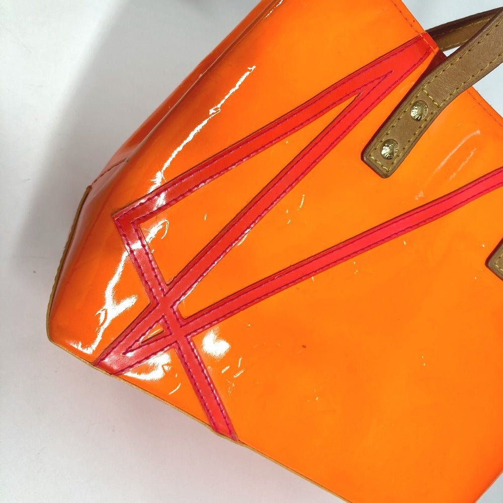 LOUIS VUITTON Tote Bag M91905 Monogram Vernis Orange Monogram Vernis Fluo Lead PM