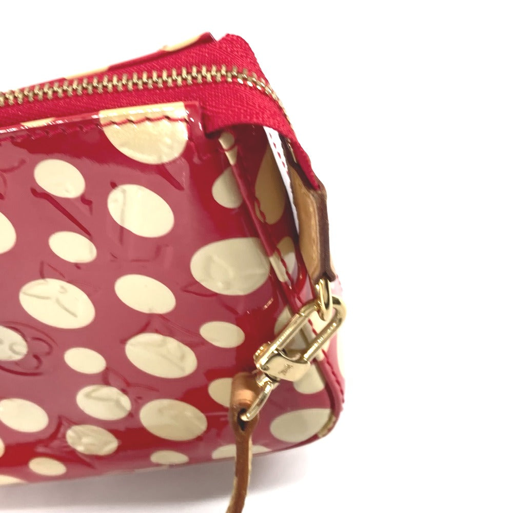 LOUIS VUITTON Shoulder Bag M91428 Patent leather Red Vernis Yayoi Kusama collaboration Dot Infinity Pochette Accessories Women Used Authentic