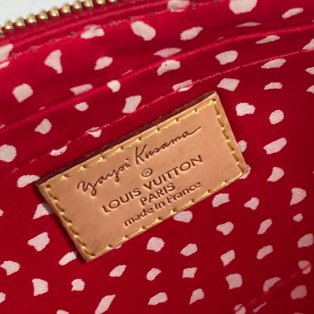 LOUIS VUITTON Shoulder Bag M91428 Patent leather Red Vernis Yayoi Kusama collaboration Dot Infinity Pochette Accessories Women Used Authentic