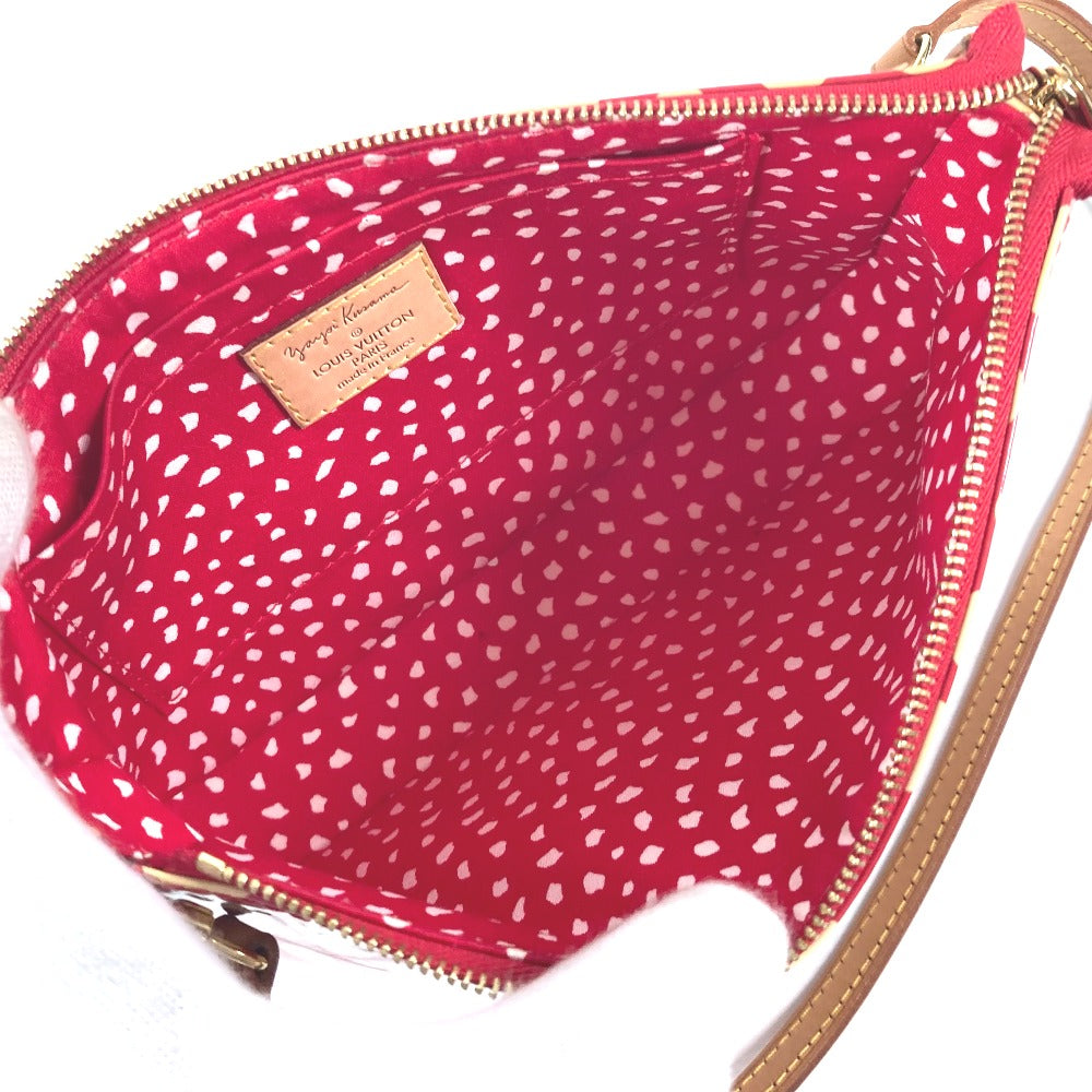 LOUIS VUITTON Shoulder Bag M91428 Patent leather Red Vernis Yayoi Kusama collaboration Dot Infinity Pochette Accessories Women Used Authentic