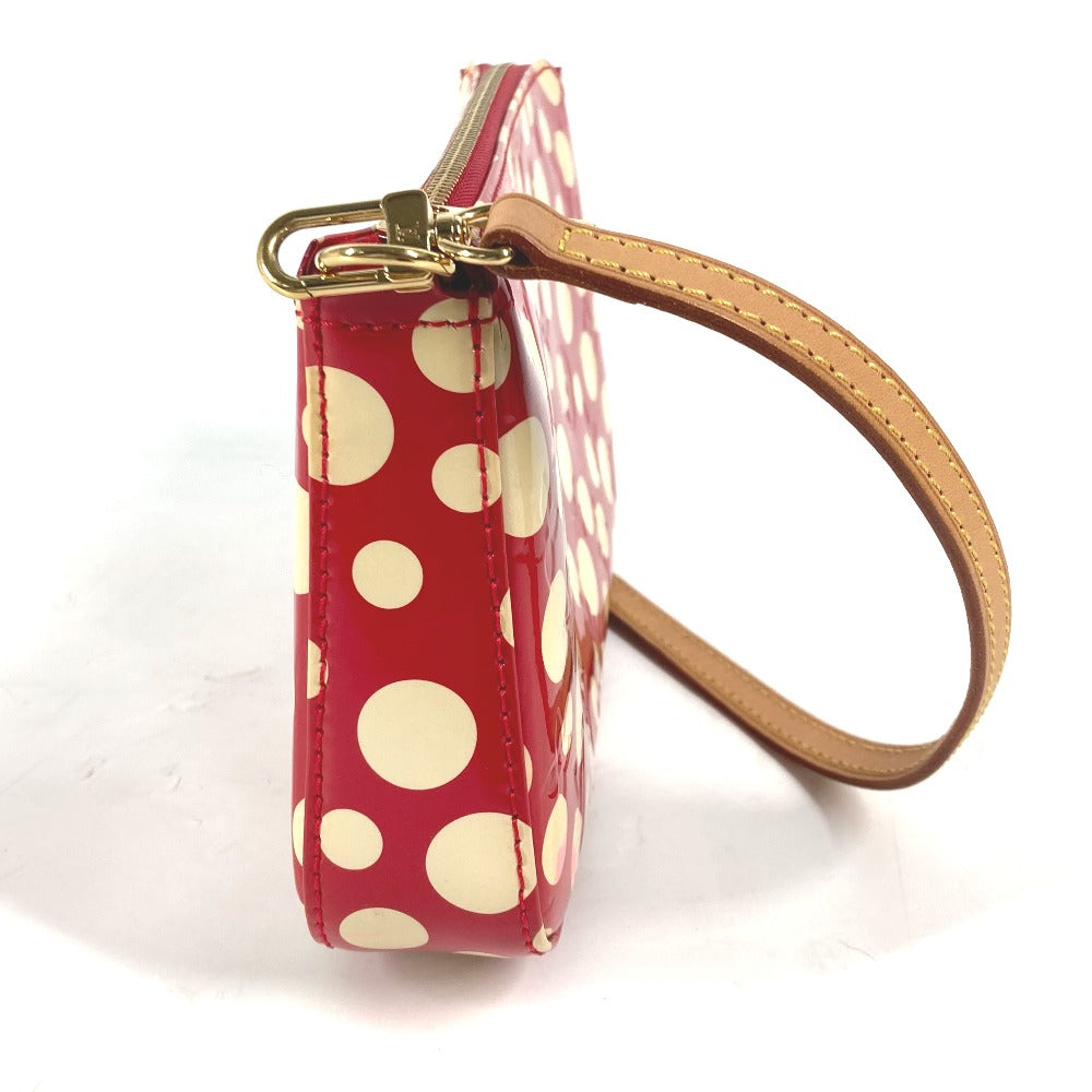 LOUIS VUITTON Shoulder Bag M91428 Patent leather Red Vernis Yayoi Kusama collaboration Dot Infinity Pochette Accessories Women Used Authentic