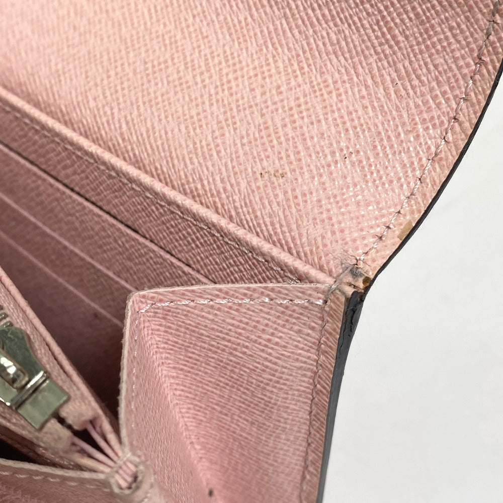 LOUIS VUITTON Long Wallet Purse M61178 Epi Leather pink Epi Portefeuille twist Women Used Authentic