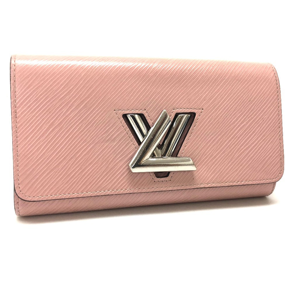 LOUIS VUITTON Long Wallet Purse M61178 Epi Leather pink Epi Portefeuille twist Women Used Authentic