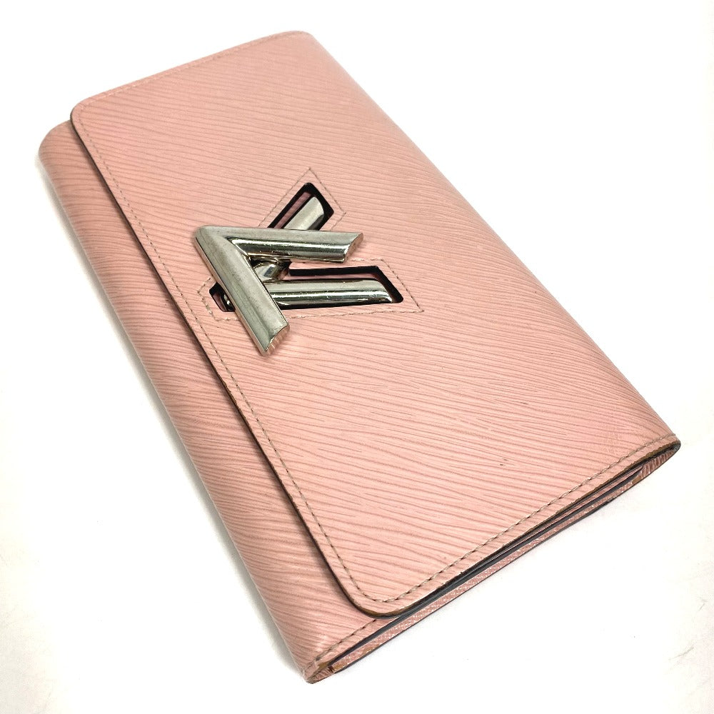 LOUIS VUITTON Long Wallet Purse M61178 Epi Leather pink Epi Portefeuille twist Women Used Authentic