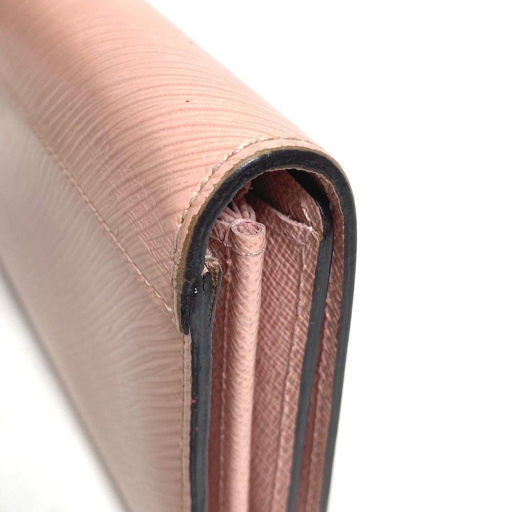 LOUIS VUITTON Long Wallet Purse M61178 Epi Leather pink Epi Portefeuille twist Women Used Authentic