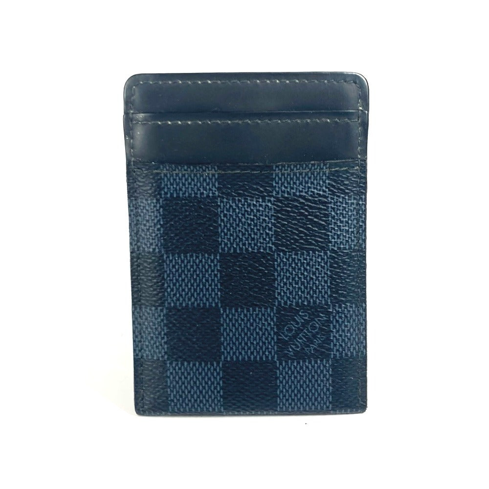 LOUIS VUITTON Card Case N63217 Damier Cobalt Canvas Navy Damier Cobalt Porte Cartes Pance