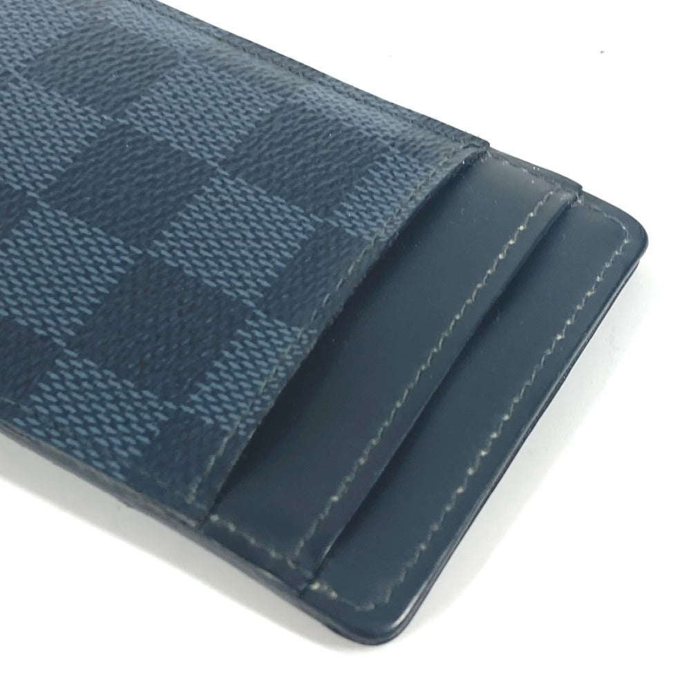 LOUIS VUITTON Card Case N63217 Damier Cobalt Canvas Navy Damier Cobalt Porte Cartes Pance