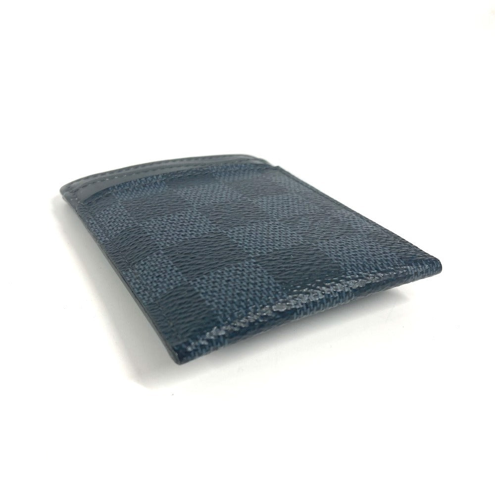 LOUIS VUITTON Card Case N63217 Damier Cobalt Canvas Navy Damier Cobalt Porte Cartes Pance