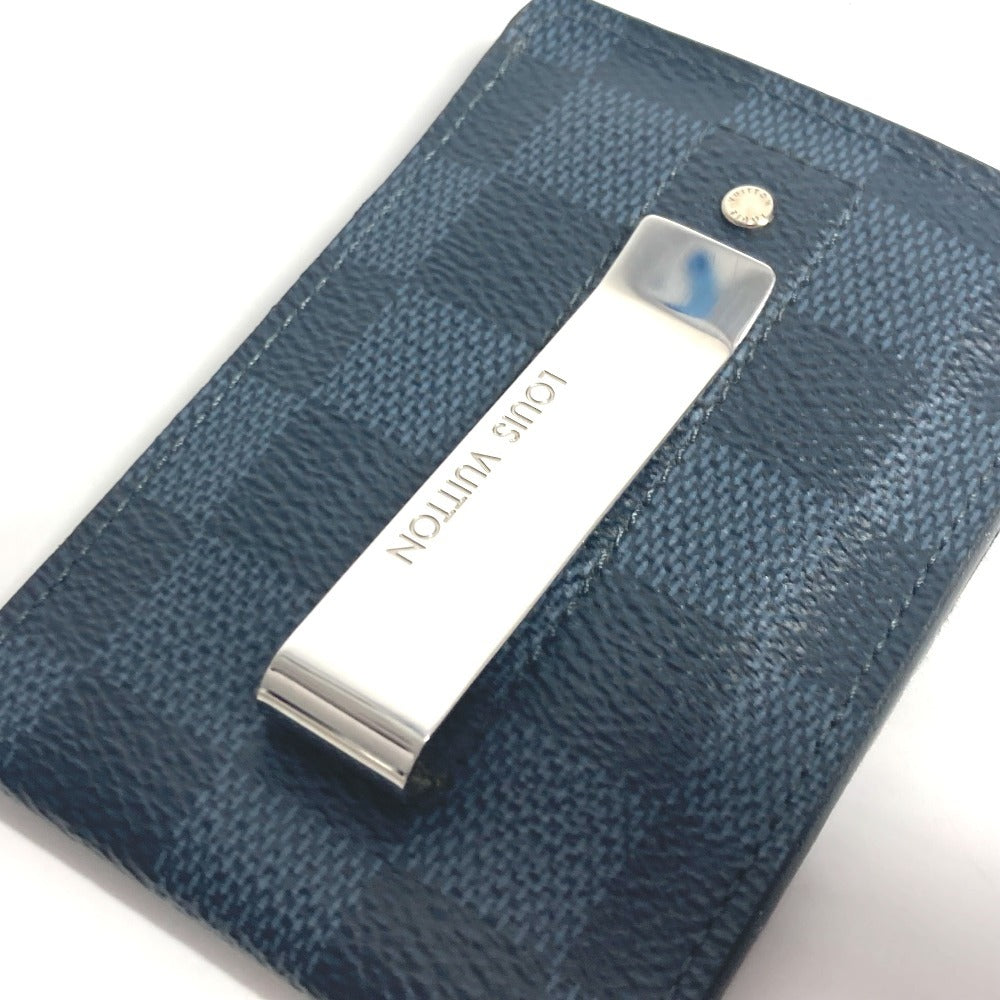 LOUIS VUITTON Card Case N63217 Damier Cobalt Canvas Navy Damier Cobalt Porte Cartes Pance