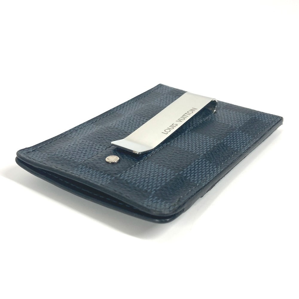 LOUIS VUITTON Card Case N63217 Damier Cobalt Canvas Navy Damier Cobalt Porte Cartes Pance