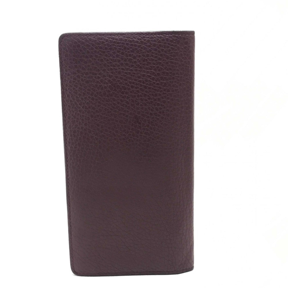 LOUIS VUITTON Long Wallet Purse Taurillon Clemence Leather Bordeauxtype Portefeuille Blaza mens Used Authentic