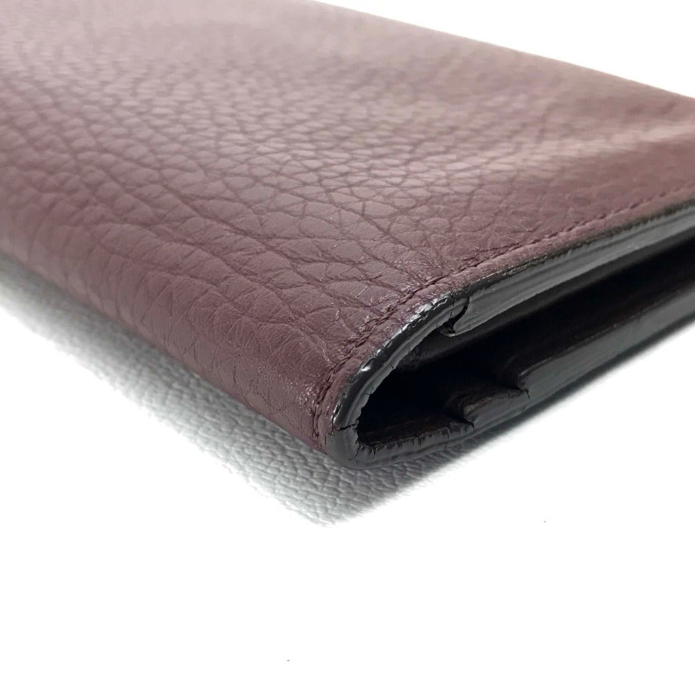 LOUIS VUITTON Long Wallet Purse Taurillon Clemence Leather Bordeauxtype Portefeuille Blaza mens Used Authentic