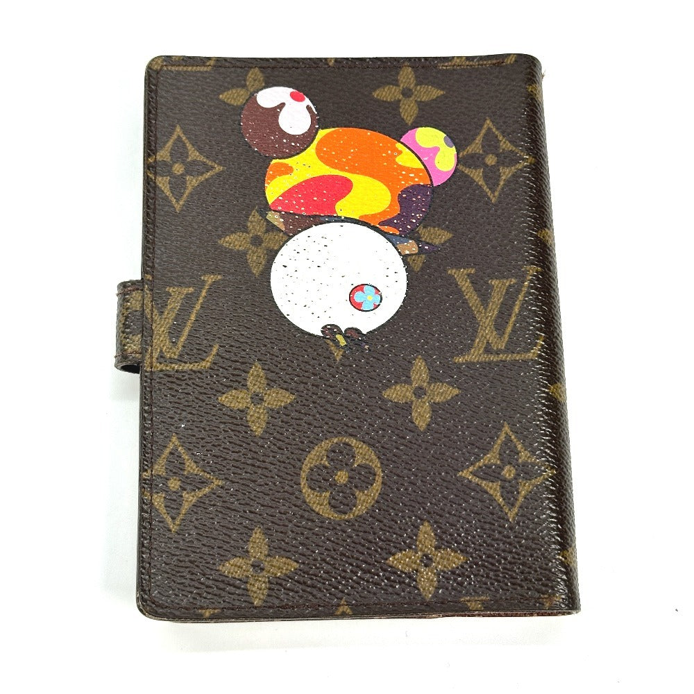 LOUIS VUITTON Notebook cover R20011 Monogram canvas Brown Monogram Panda Takashi Murakami Agenda PM