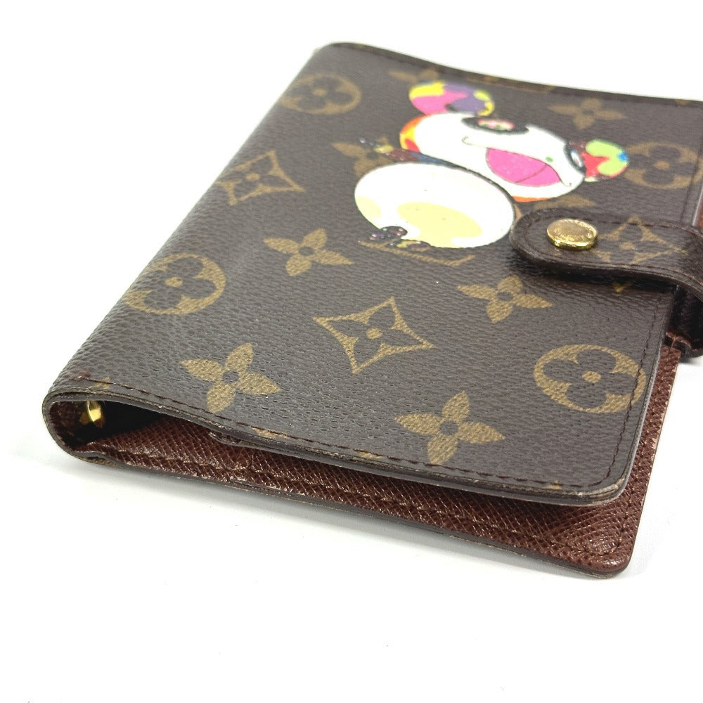 LOUIS VUITTON Notebook cover R20011 Monogram canvas Brown Monogram Panda Takashi Murakami Agenda PM