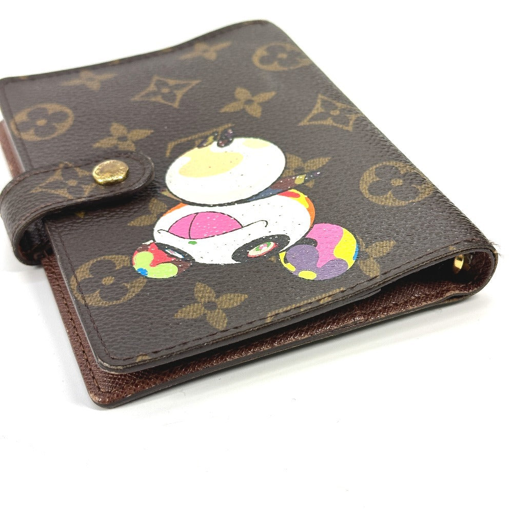 LOUIS VUITTON Notebook cover R20011 Monogram canvas Brown Monogram Panda Takashi Murakami Agenda PM