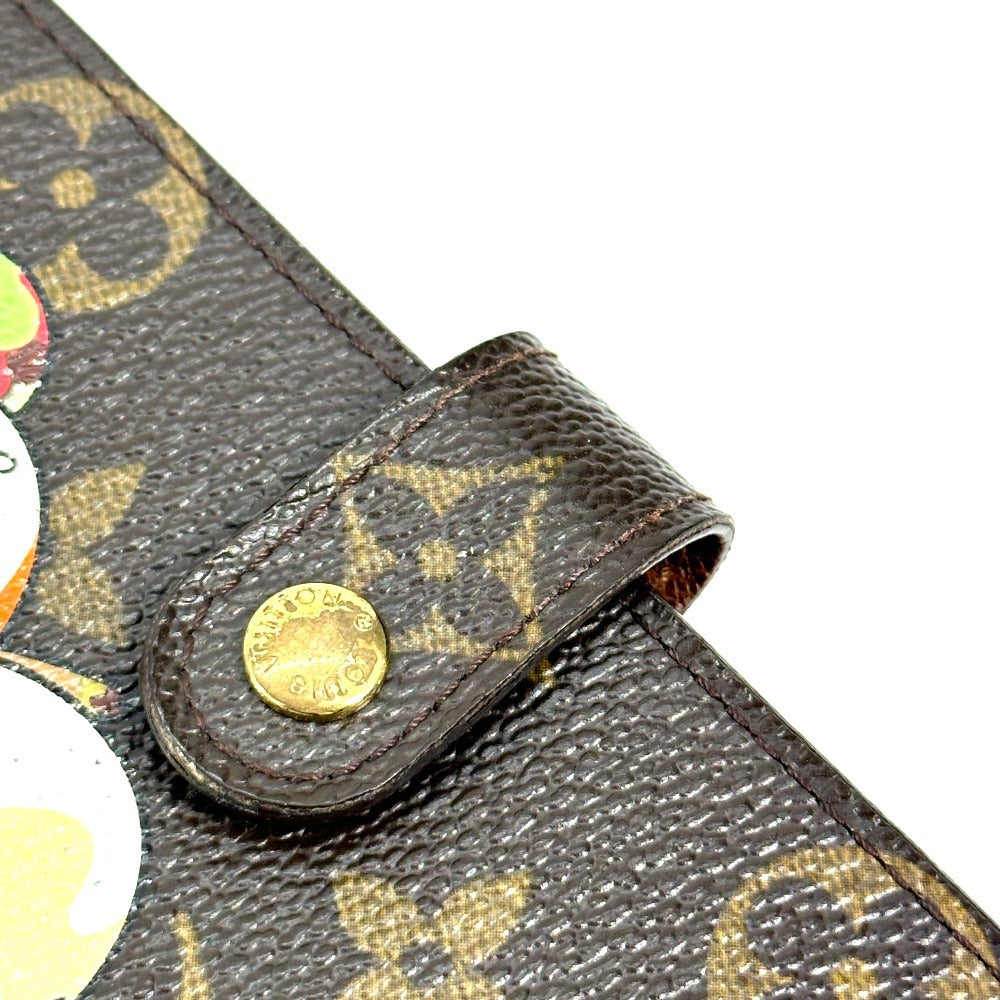 LOUIS VUITTON Notebook cover R20011 Monogram canvas Brown Monogram Panda Takashi Murakami Agenda PM