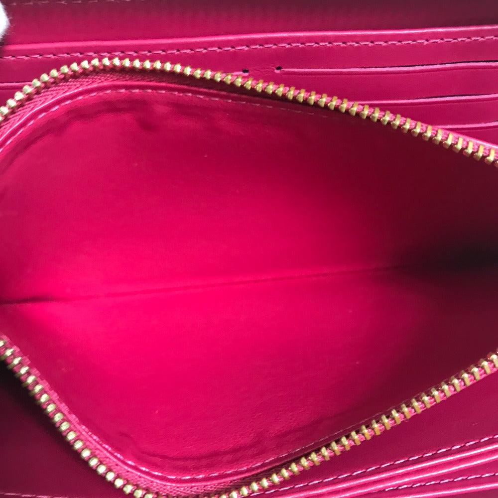 LOUIS VUITTON Long Wallet Purse M91597 Monogram Vernis pink Monogram Vernis Zippy wallet