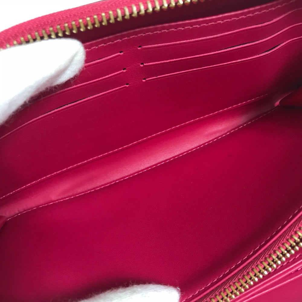 LOUIS VUITTON Long Wallet Purse M91597 Monogram Vernis pink Monogram Vernis Zippy wallet