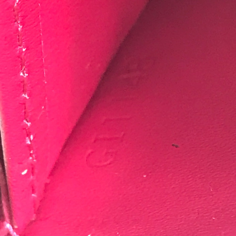 LOUIS VUITTON Long Wallet Purse M91597 Monogram Vernis pink Monogram Vernis Zippy wallet
