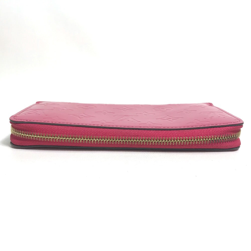LOUIS VUITTON Long Wallet Purse M91597 Monogram Vernis pink Monogram Vernis Zippy wallet