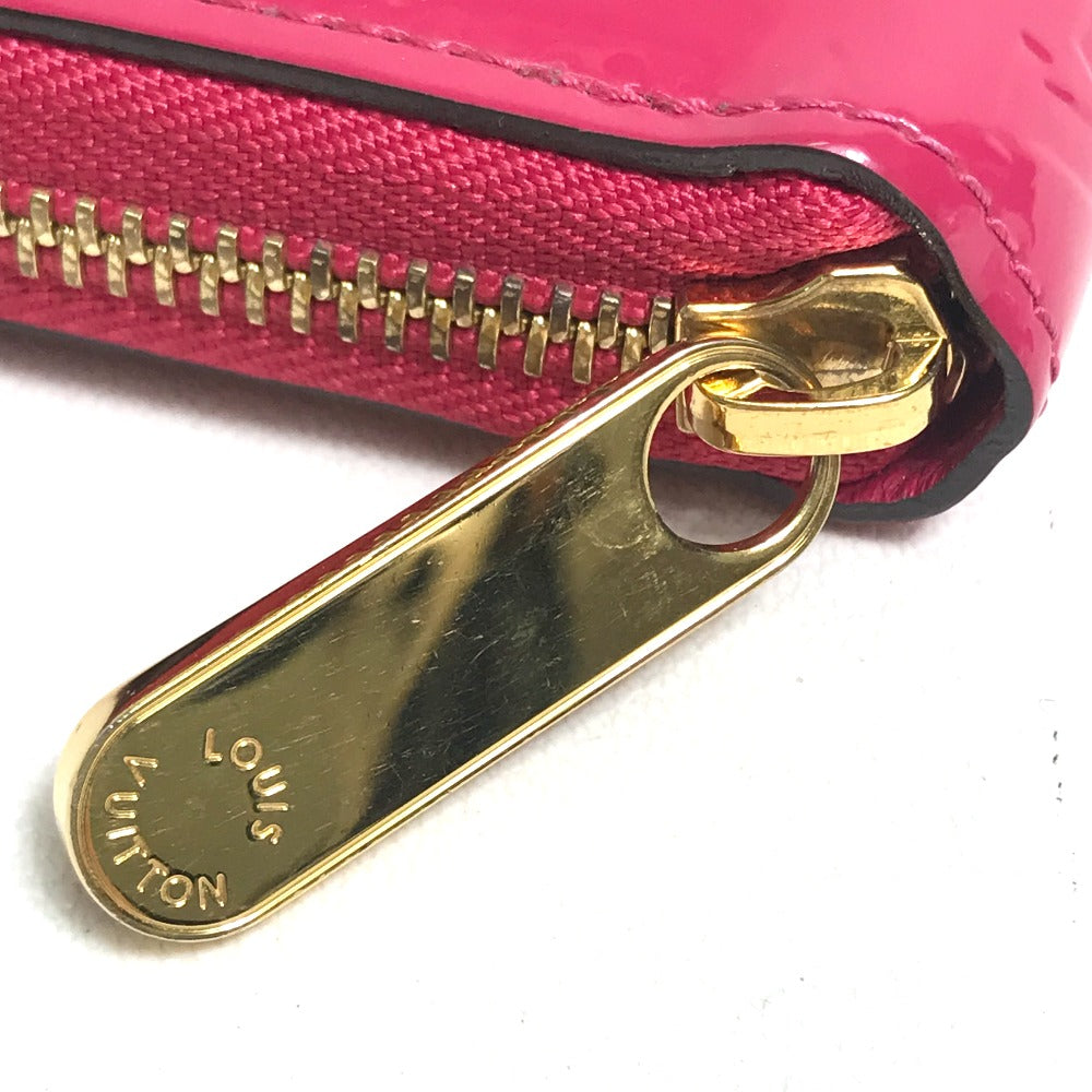 LOUIS VUITTON Long Wallet Purse M91597 Monogram Vernis pink Monogram Vernis Zippy wallet