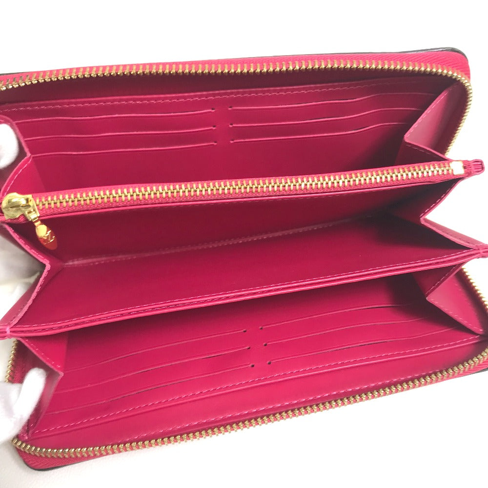 LOUIS VUITTON Long Wallet Purse M91597 Monogram Vernis pink Monogram Vernis Zippy wallet