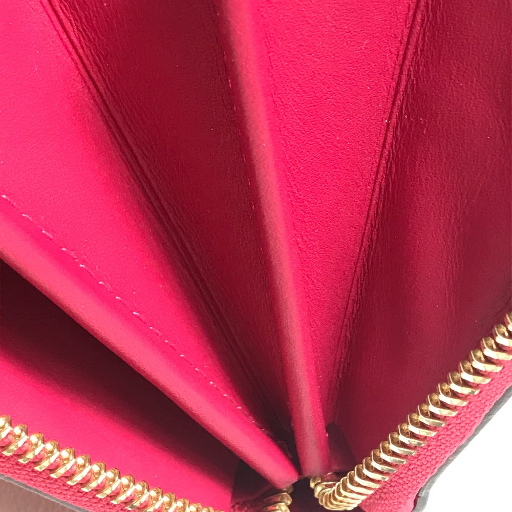 LOUIS VUITTON Long Wallet Purse M91597 Monogram Vernis pink Monogram Vernis Zippy wallet