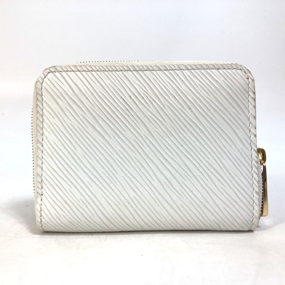 LOUIS VUITTON Coin case M63994 Epi Leather white epi love lock Zip around purse