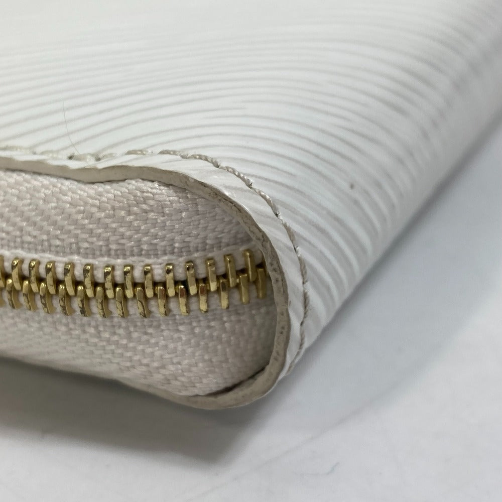 LOUIS VUITTON Coin case M63994 Epi Leather white epi love lock Zip around purse