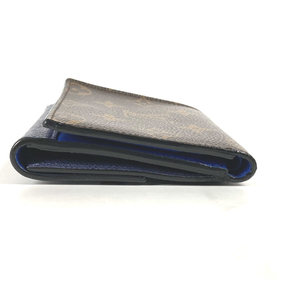LOUIS VUITTON Folded wallet M63041 Monogram canvas Brown Monogram & Taiga Compact wallet