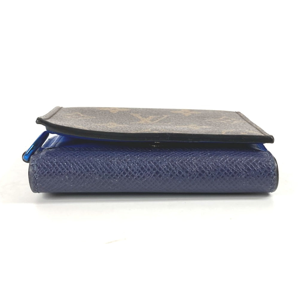 LOUIS VUITTON Folded wallet M63041 Monogram canvas Brown Monogram & Taiga Compact wallet
