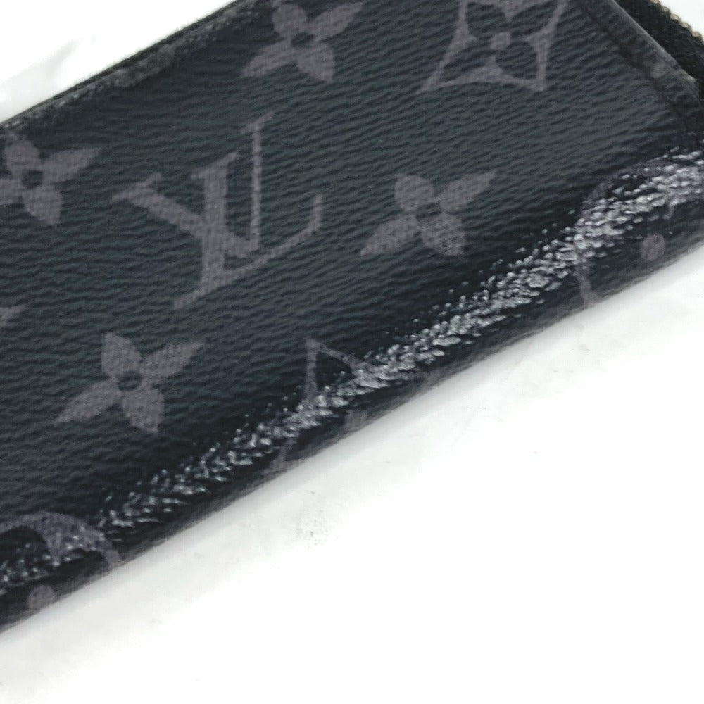 LOUIS VUITTON Coin case M63536 Monogram Eclipse Canvas black Monogram Eclipse Portemone Jules mens Used Authentic
