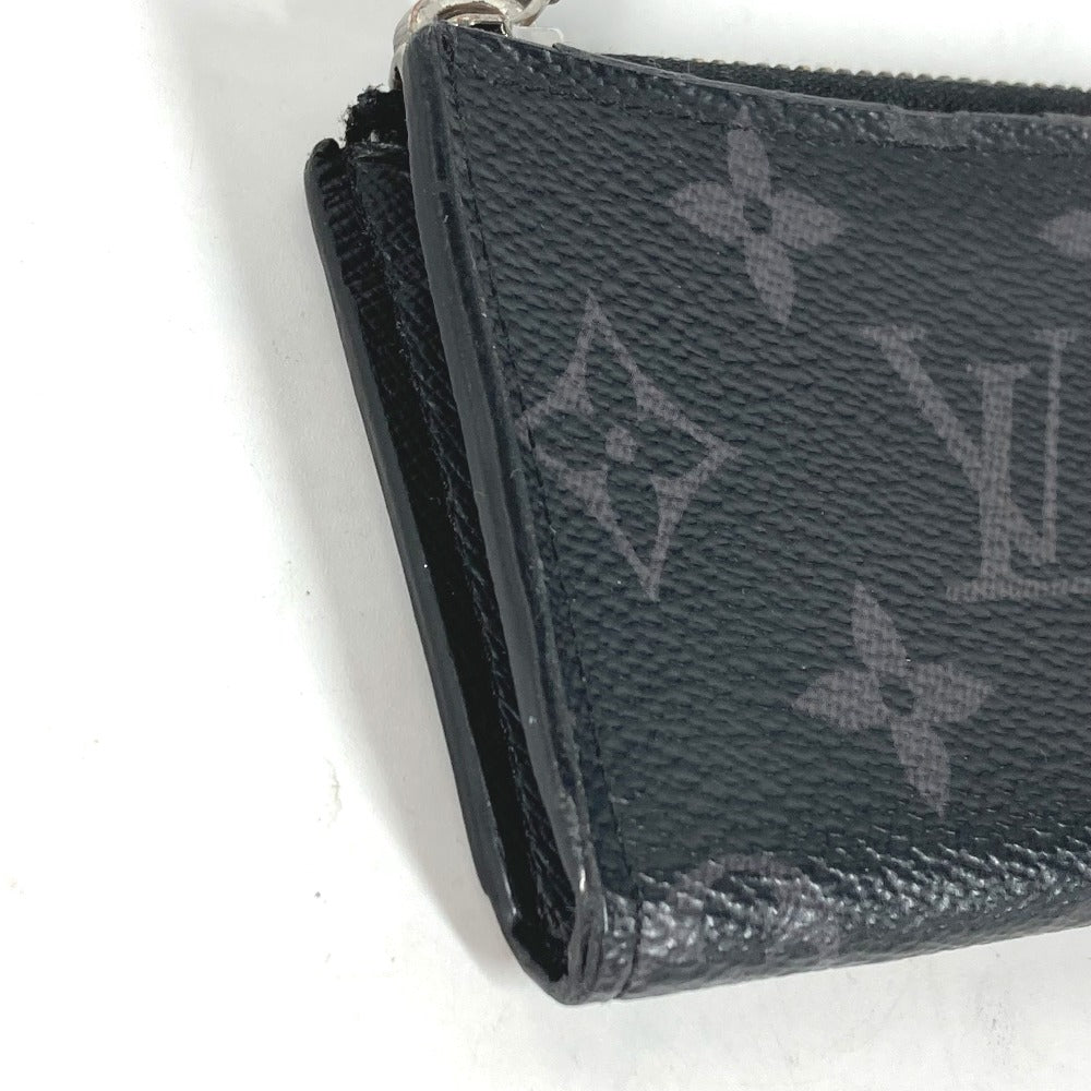LOUIS VUITTON Coin case M63536 Monogram Eclipse Canvas black Monogram Eclipse Portemone Jules mens Used Authentic