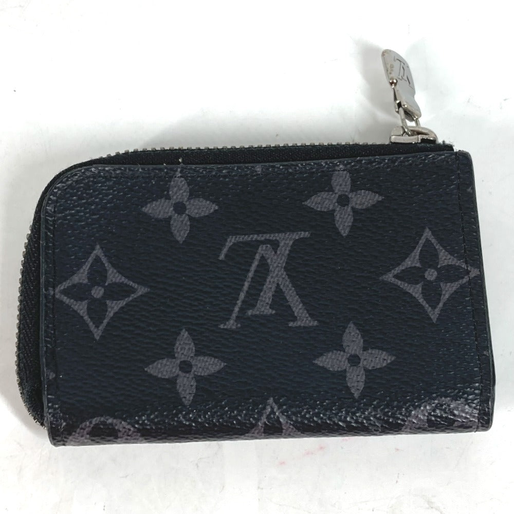 LOUIS VUITTON Coin case M63536 Monogram Eclipse Canvas black Monogram Eclipse Portemone Jules mens Used Authentic