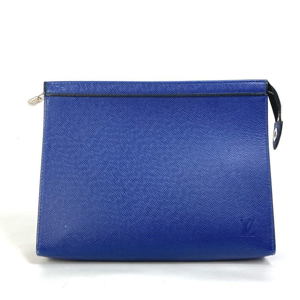 LOUIS VUITTON business bag M30575 Taiga Leather blue Taiga Pochette Voyage MM
