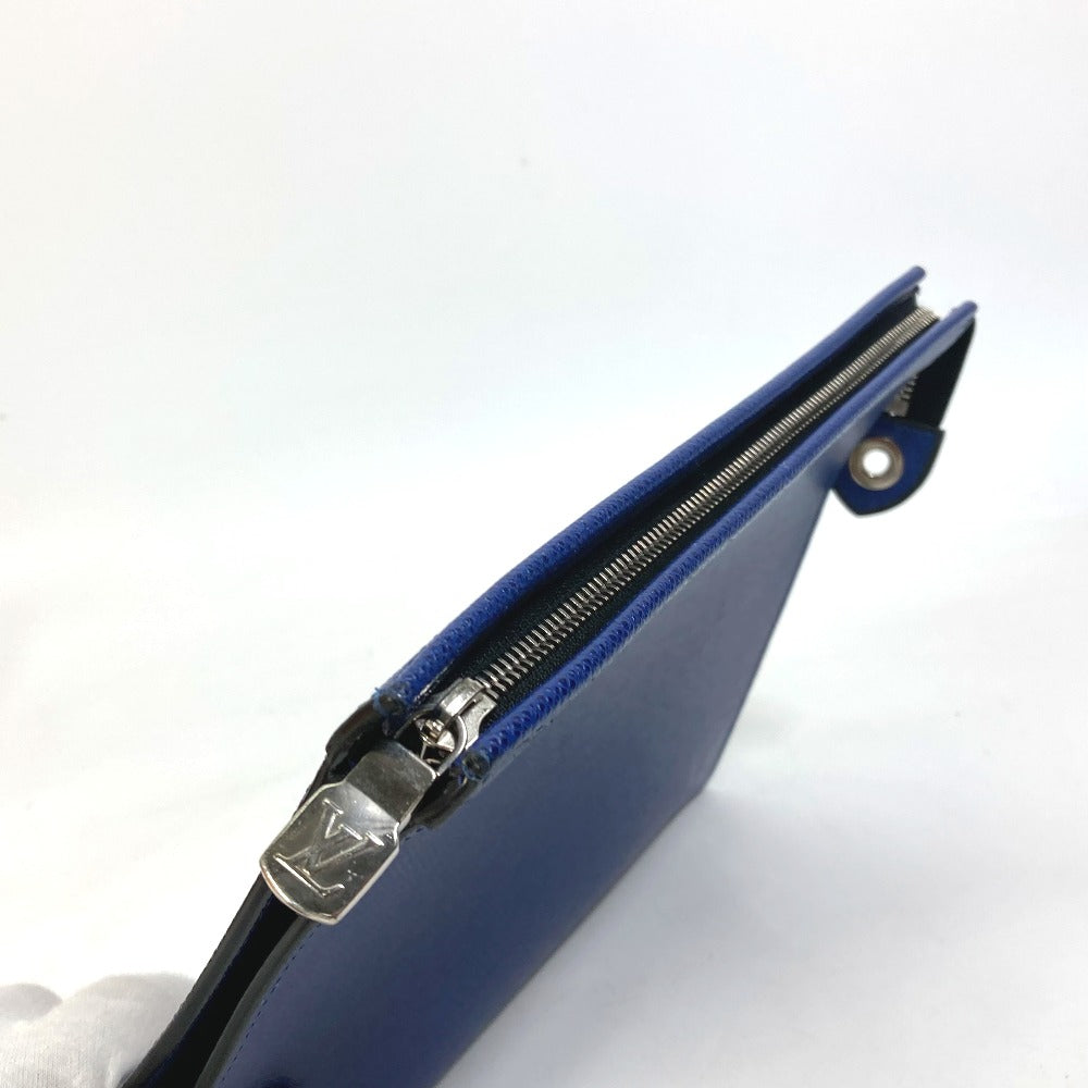 LOUIS VUITTON business bag M30575 Taiga Leather blue Taiga Pochette Voyage MM