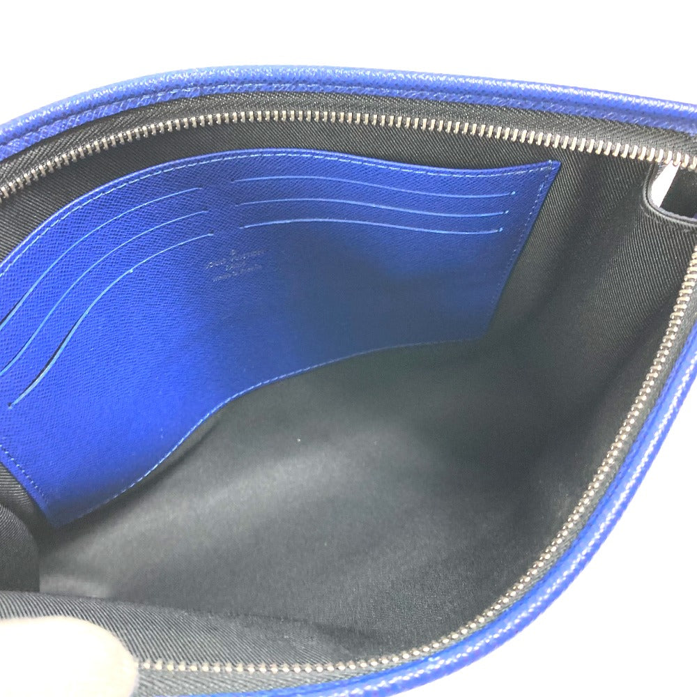 LOUIS VUITTON business bag M30575 Taiga Leather blue Taiga Pochette Voyage MM