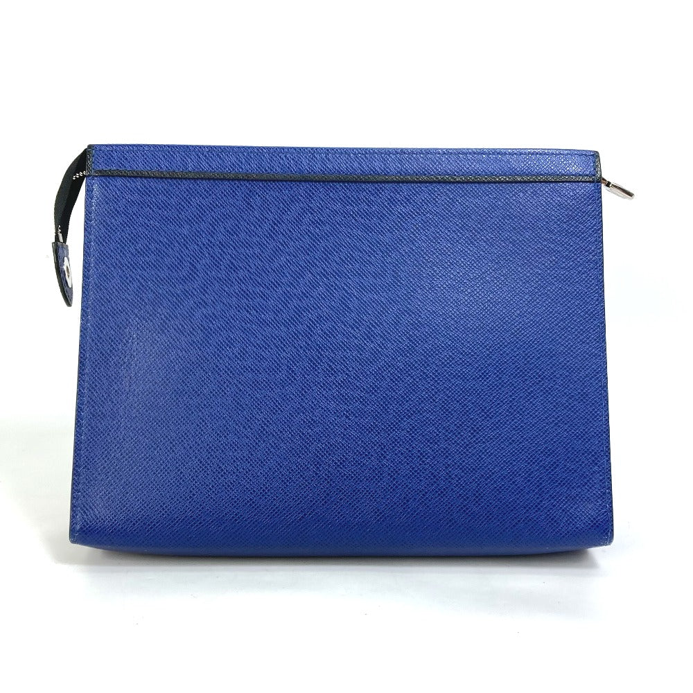LOUIS VUITTON business bag M30575 Taiga Leather blue Taiga Pochette Voyage MM