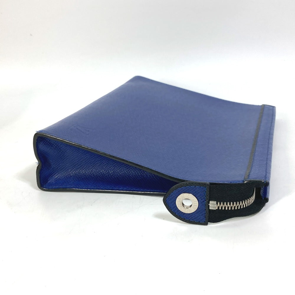 LOUIS VUITTON business bag M30575 Taiga Leather blue Taiga Pochette Voyage MM